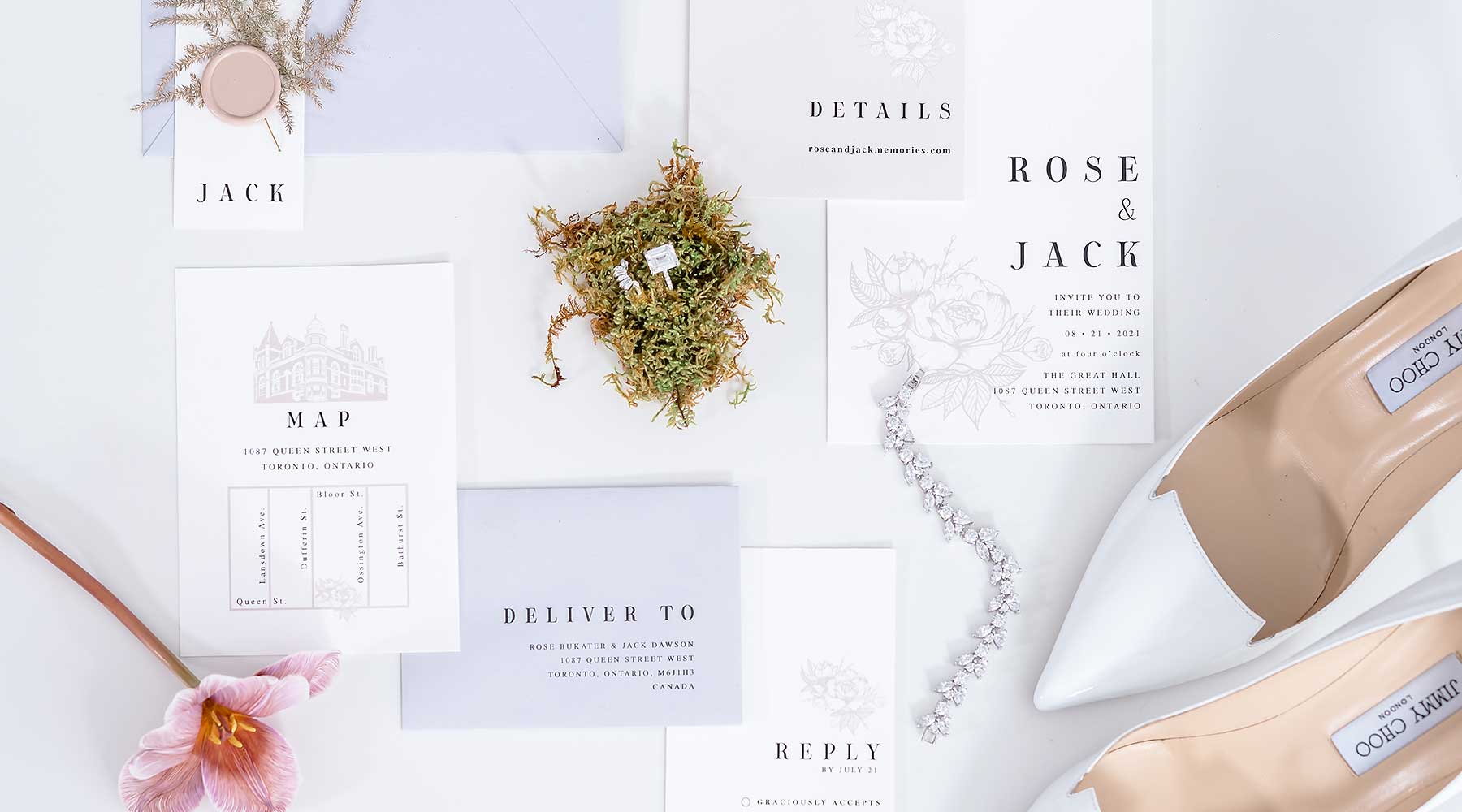 The Minimalist Wedding Touched By Roaring '20's Glam For Modern Brides