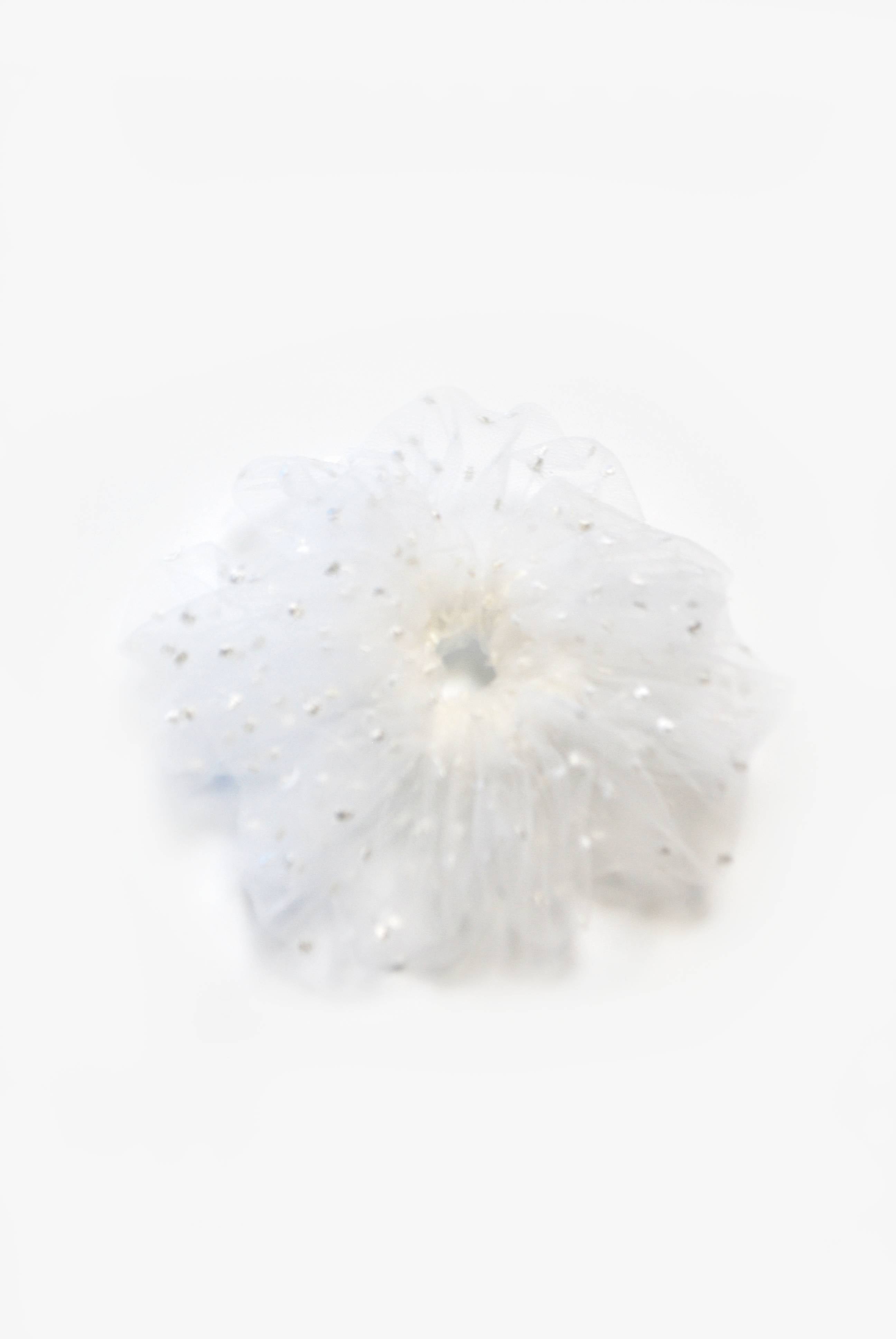 Large Dot Fluffy Scrunchie