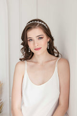 Edgy Long Dangle Bridal Earrings E0071