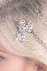 Closeup of Harmony crystal comb by Laura Jayne Accessories