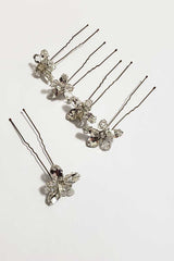 Laura Jayne Louisa crystal hairpin set wedding hair accessory