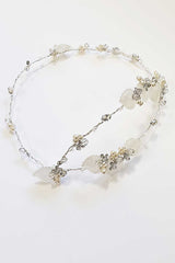 leaf and pearl silver hair vine Navarre by Laura Jayne Accessories