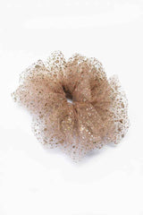 Rose Gold Glitter full Fluffy Scrunchie