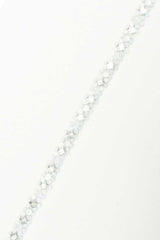 Product shot of Chelle beaded tulle crystal hair ribbon by Laura Jayne Accessories