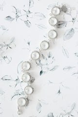 Something Blue Crystal Halo Bracelet - Sample Sale