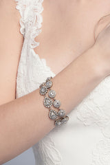 Crystal Pear Halo Bracelet - Sample Sale