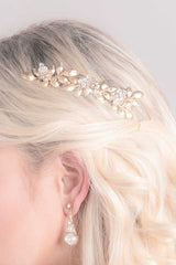 Tryst Leaf Bridal Hair Comb
