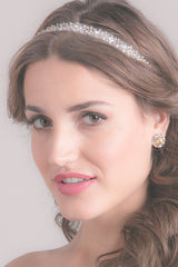 Cushion Cut Post Bridal Earrings - Sample Sale