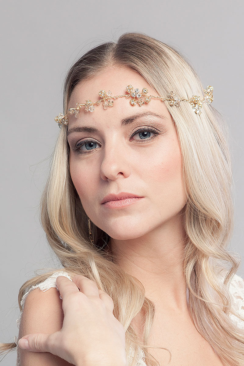 Cordova Gold Hairvine Headpiece - Sample Sale