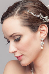 Filigree Pearl Drop Earrings E5049