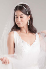 Pear Drop CZ Chandelier Earrings - Sample Sale