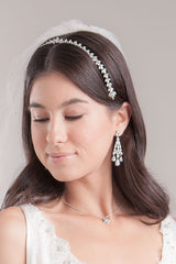 Pear Drop CZ Chandelier Earrings - Sample Sale