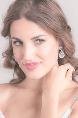 Statement CZ Teardrop Earrings - Sample Sale