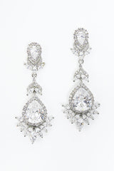Deco CZ Chandelier Earrings E7017