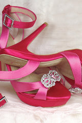 Wedding Shoes. Classic elegant ivory silk dyable bridal heels.