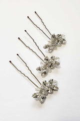 Crystal wedding hairpins Delphine by Laura Jayne Accessories