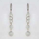 Edgy Long Dangle Bridal Earrings E0071