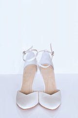 Angela Nuran Milonga dyeable silk bridal shoes