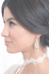 N7010 Petit Point Lace Choker