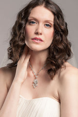 Filigree Pearl Statement Necklace- Sample Sale