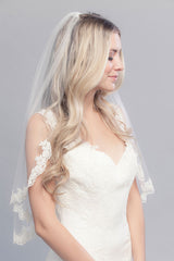Elbow Length Lace Veil- Sample Sale