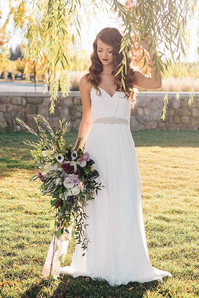 The Bronwyn bridal belt features&nbsp;graceful rondelles of teardrop pearls with marquise and round crystals and subtle silver embroidery. A textural wedding sash to add great definition at the waist with a&nbsp;lighter touch if bling isn’t your thing.