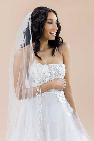 Laura Jayne Veil Fingertip Wedding Veils - Laura Jayne – Laura Jayne Accessories main image 2