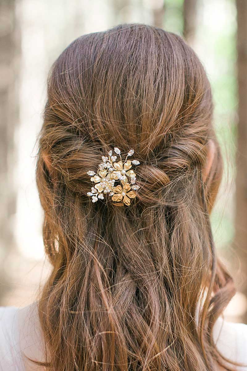 Firenze Gold Blossom Hairpins