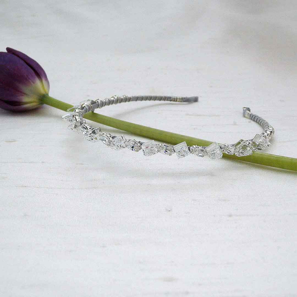 Spikes / Crystal Headband Celestial Star Clear Quartz Crystal Jewel Spike Halo Crown  main image 4