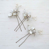 Hair pins with pearls for brides