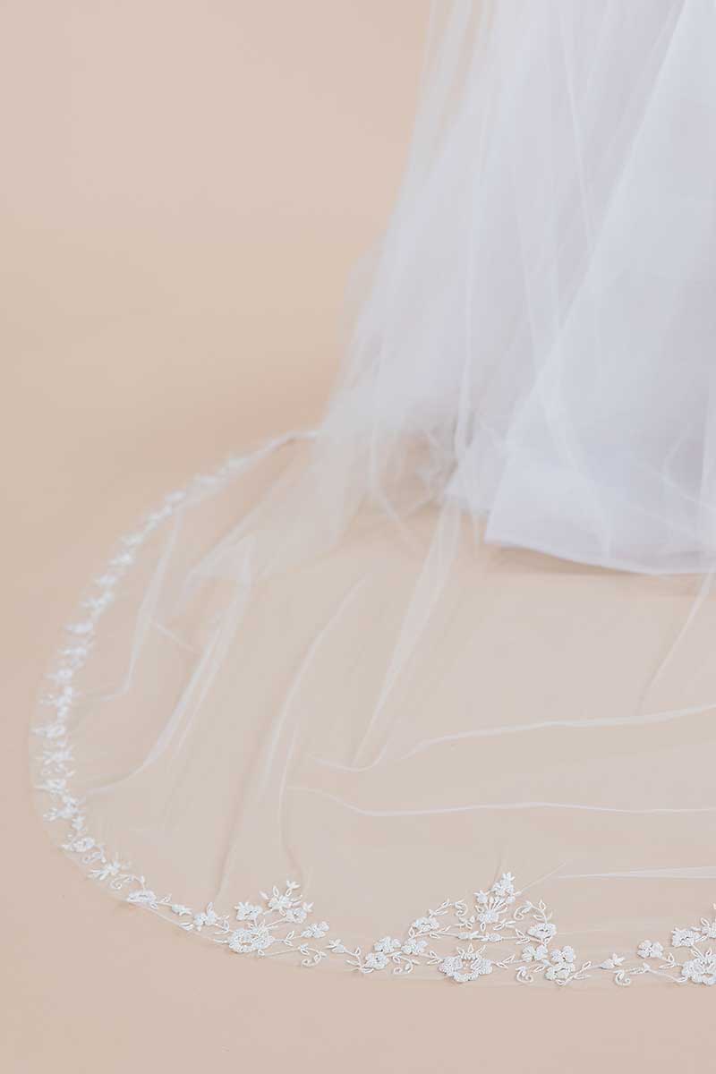 Rosalynda Two-Tier Cathedral Veil - Laura Jayne Accessories