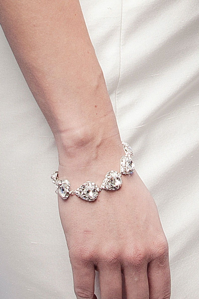 Crystal pear bracelet B3203 by Laura Jayne Accessories