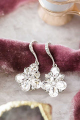 Teardrop Crystal Earrings E4205