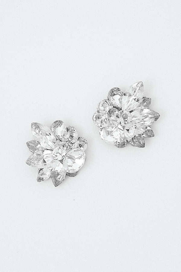 Marquis cluster crystal stud earrings E3033 by Laura Jayne Accessories