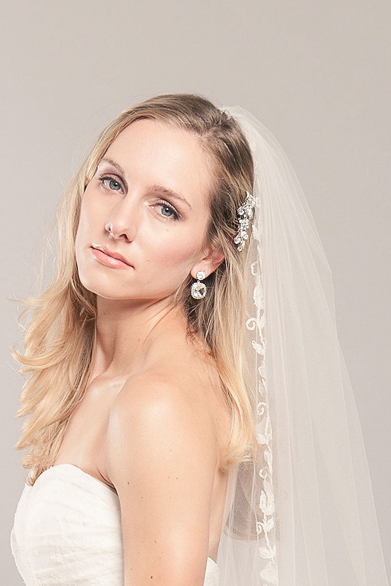 Square Drop Bridal Earrings - Sample Sale