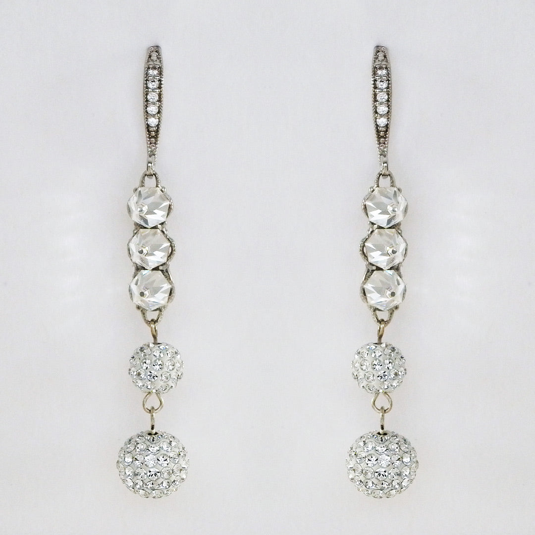 Edgy Long Dangle Bridal Earrings E0071