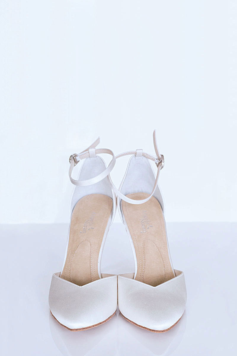Angela Nuran Milonga dyeable silk bridal shoes