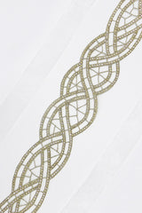 Detail image of Laura Jayne gold cutwork crystal wedding belt