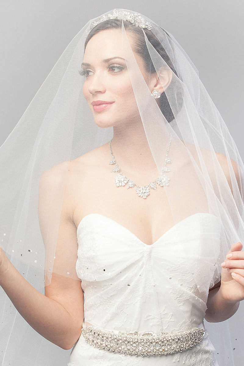 Lucille Fingertip Veil- Sample Sale