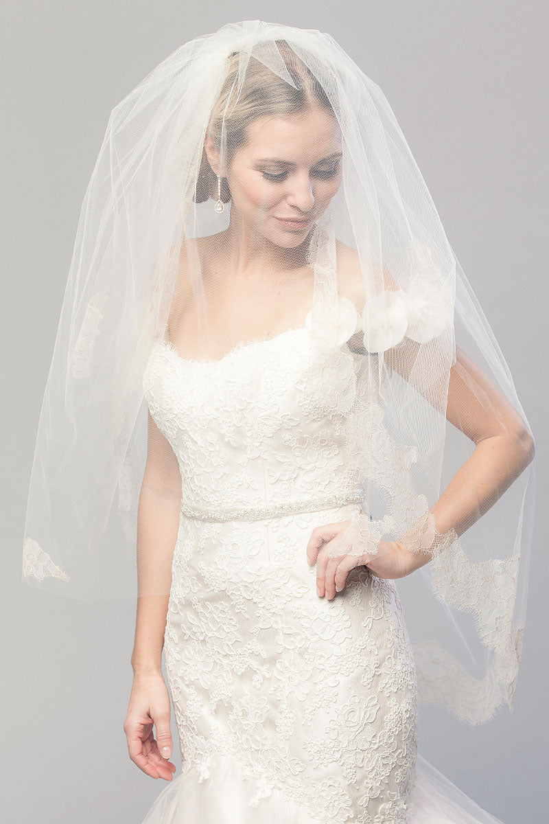 Coco Chantilly Fingertip Veil- Sample Sale